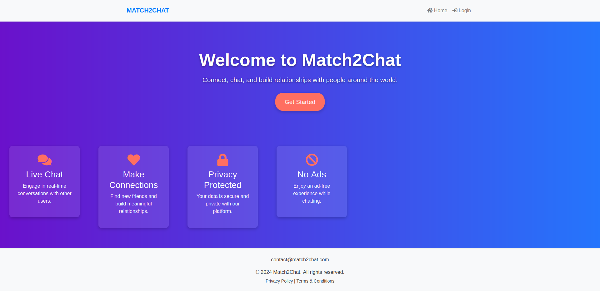 match2chat.com website